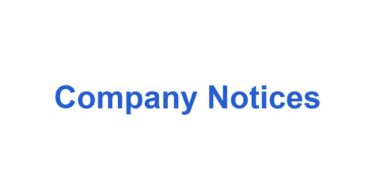 Company Notices