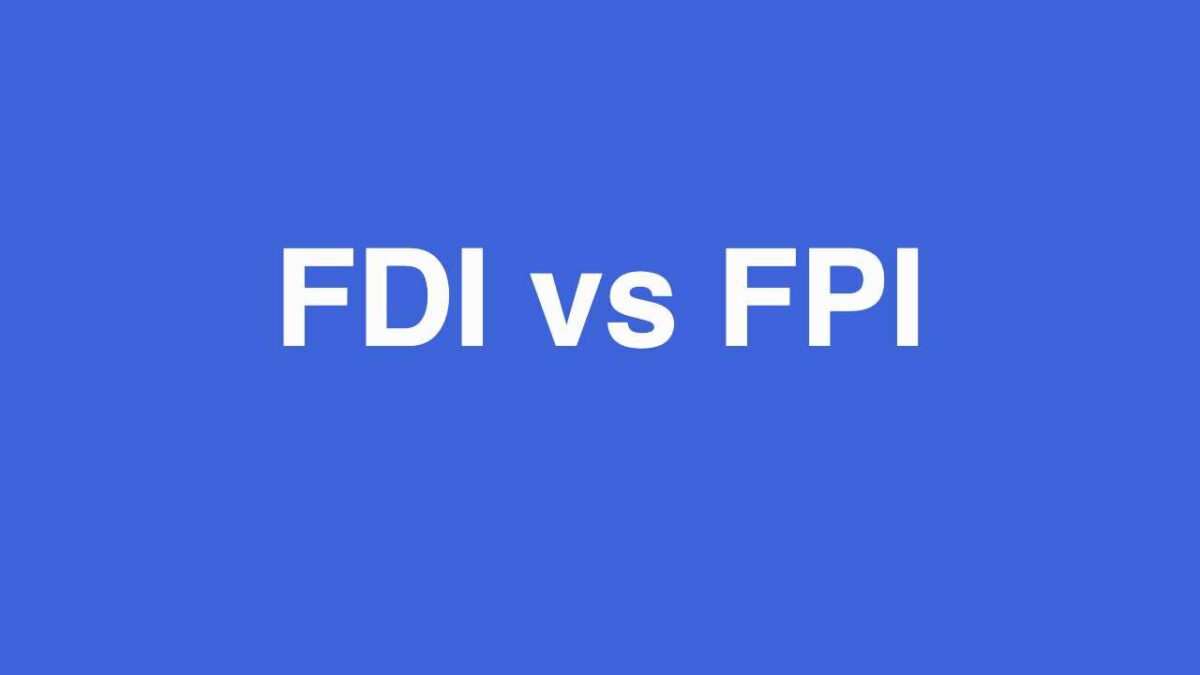 FDI vs FPI