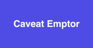 Caveat Emptor