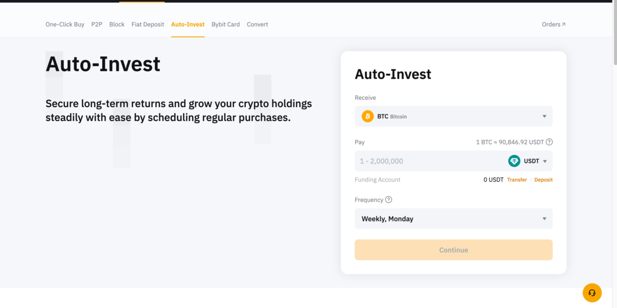 Auto-Invest  Bybit