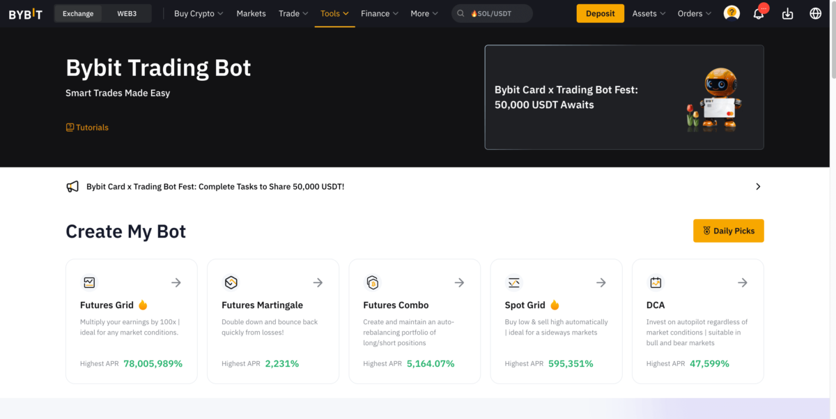 Bybit trading bot